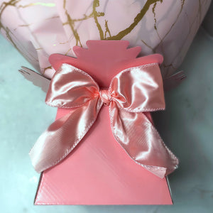 Beautiful Blush Pink Rose Bouquet - Inc. Silver Butterfly, Ribbon Message, Silver Heart & Postcard