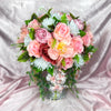 Stunning 1 of 1 Pink & White 360 Flowerhead & Vase Arrangement - 55CM Height