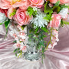 Stunning 1 of 1 Pink & White 360 Flowerhead & Vase Arrangement - 55CM Height